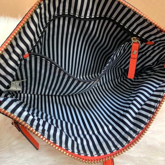 KATE SPADE New York Jackson St GABRIELE Pebbled Leather Crossbody in Warm Guava - Picture 11 of 16